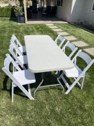 White Resin Chair